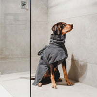 Hunter Riga Dog Bathrobe - Grey 30