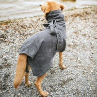 Hunter Riga Dog Bathrobe - Grey 30
