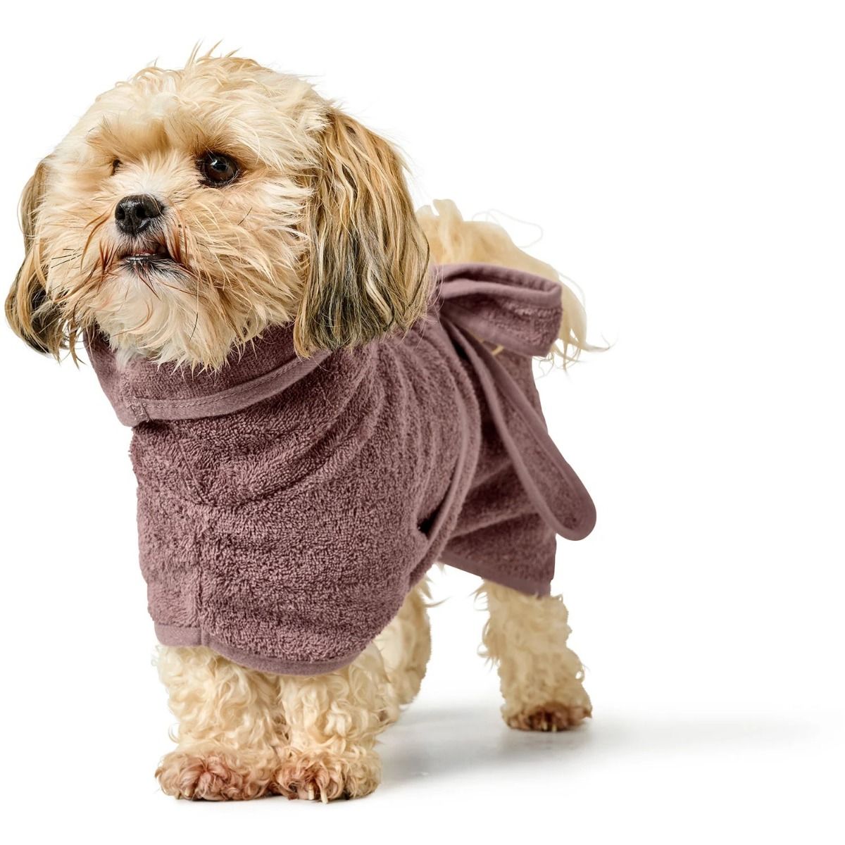 Hunter Riga Dog Bathrobe - Old Pink 30