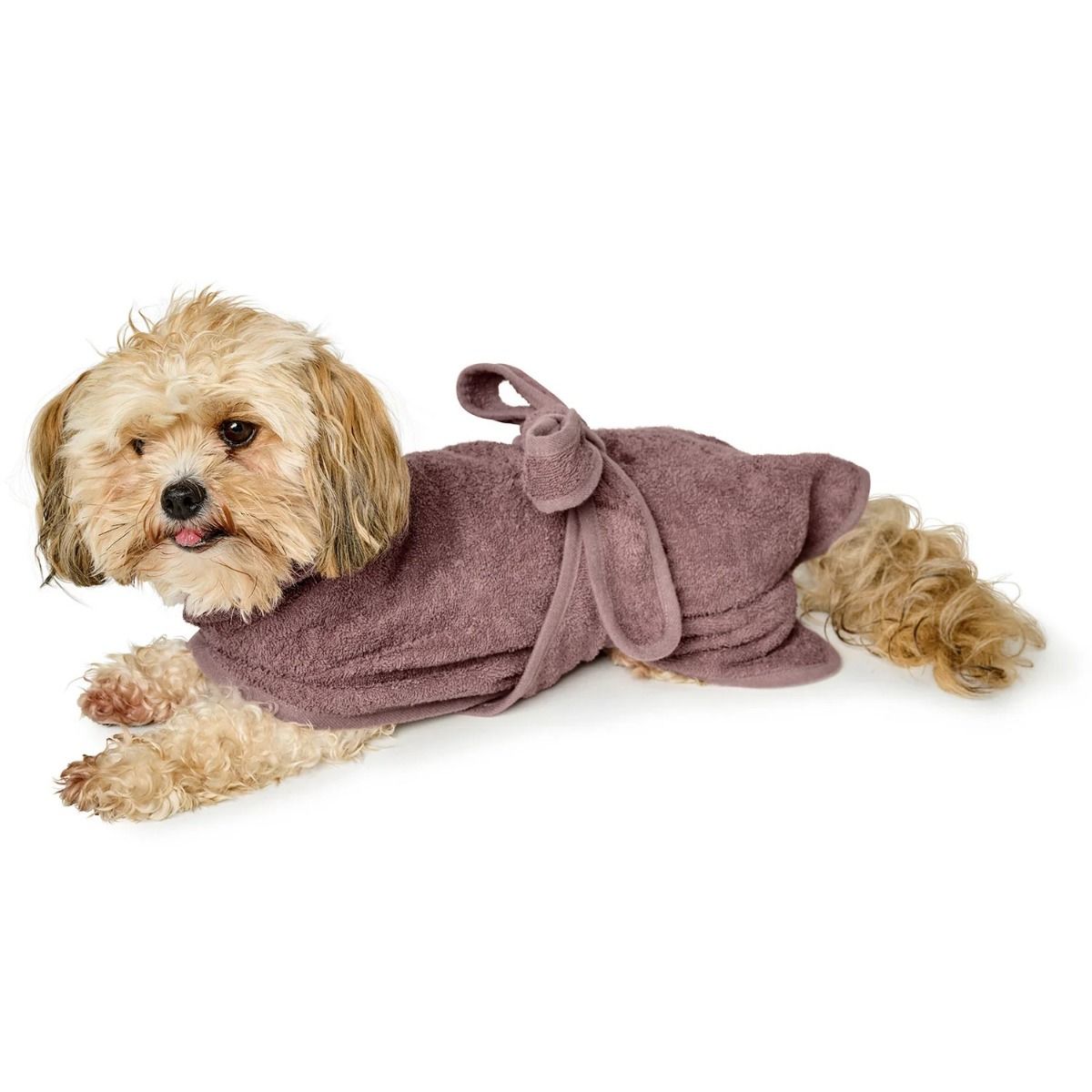 Hunter Riga Dog Bathrobe - Old Pink 30