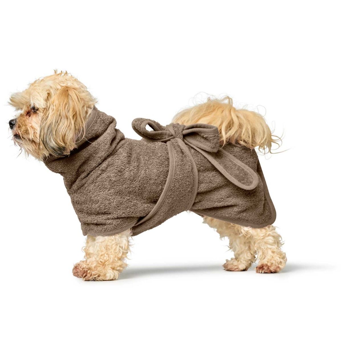 Hunter Riga Dog Bathrobe - Taupe 30