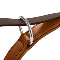 Hunter Wolmar BioThane x Leather Training Dog Leash - Chocolate-Cognac 16/200