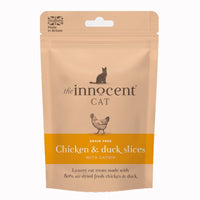 Thumbnail for The Innocent Cat Chicken & Duck Slices with Catnip Grain-Free Cat Treats 70g - 70g