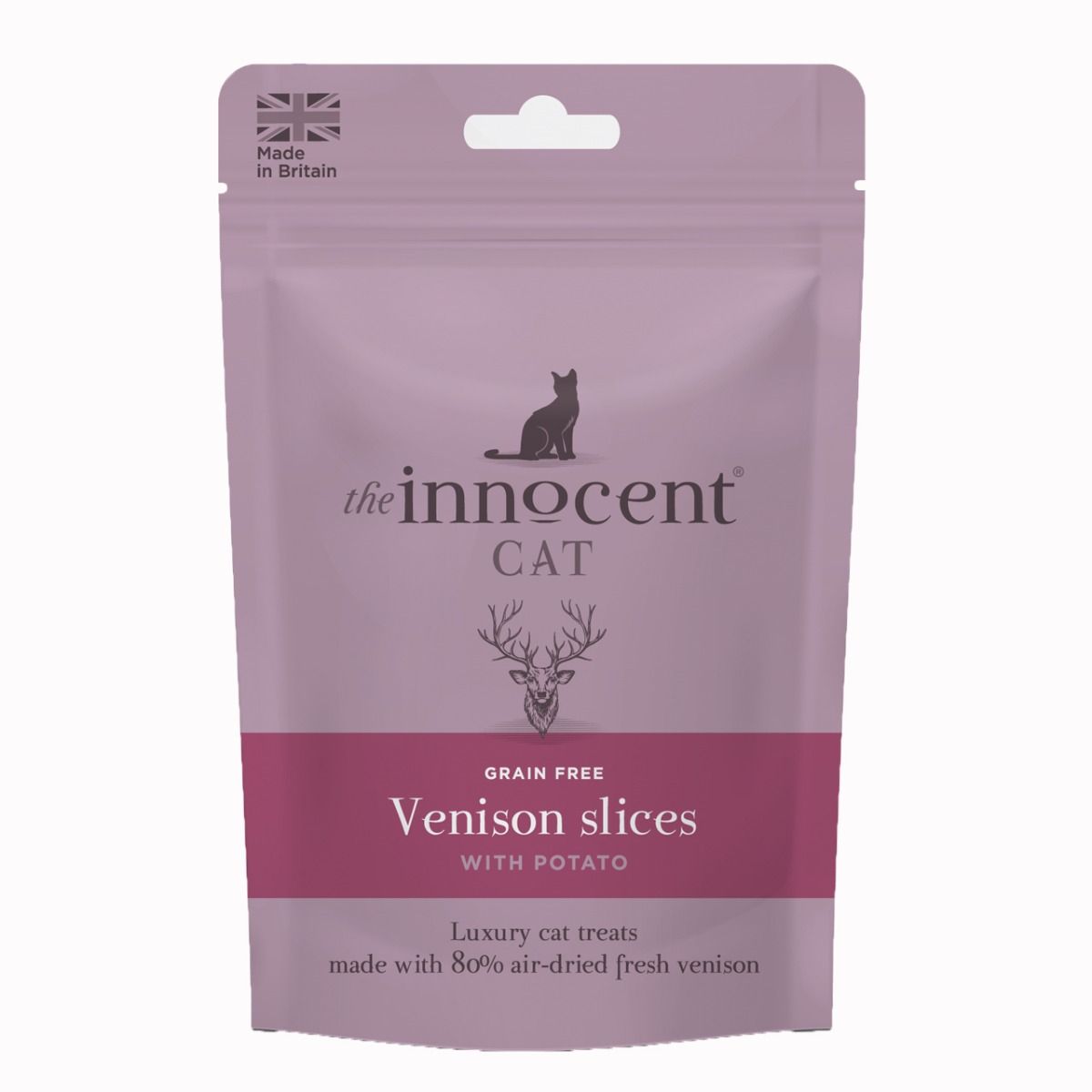 The Innocent Cat Venison Slices with Potato Grain-Free Cat Treats 70g - 70g