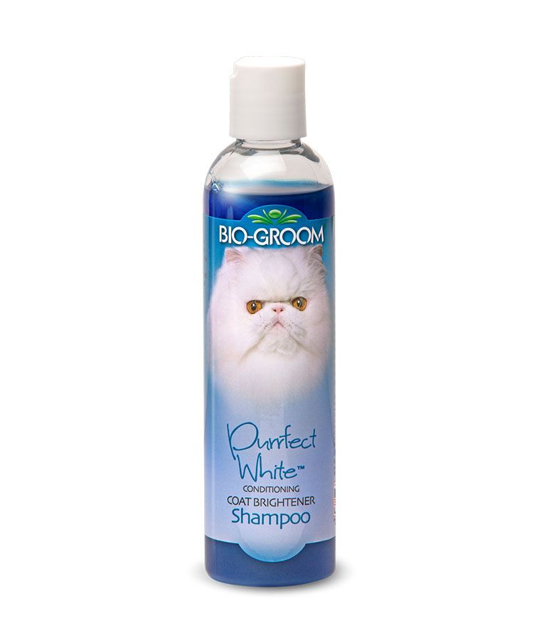 Bio-Groom Purrfect White Conditioning Coat Brightener Cat Shampoo 8oz - 8oz