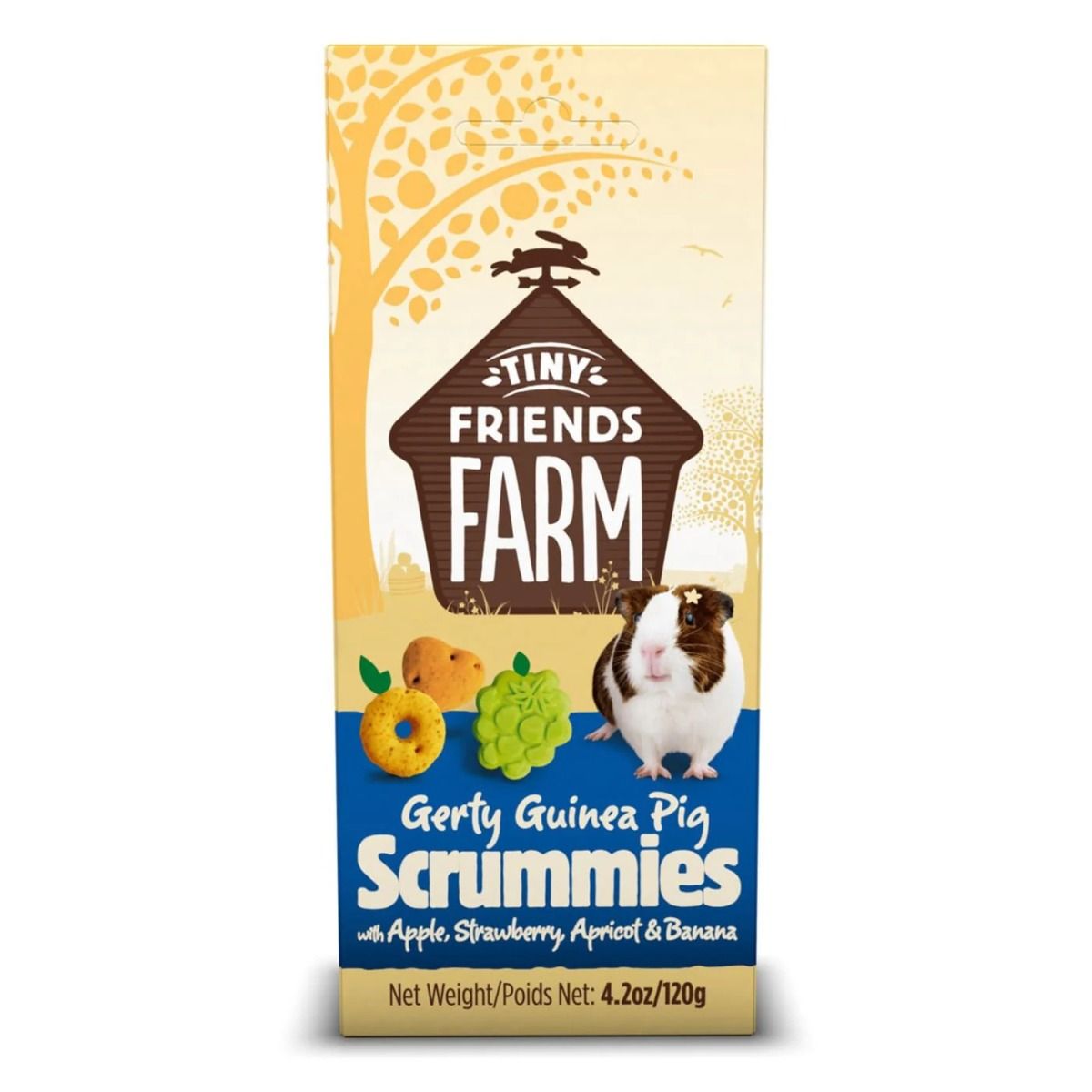 Tiny Friends Farm Gerty Guinea Pig Scrummies Small Animal Treats 120g - 120g