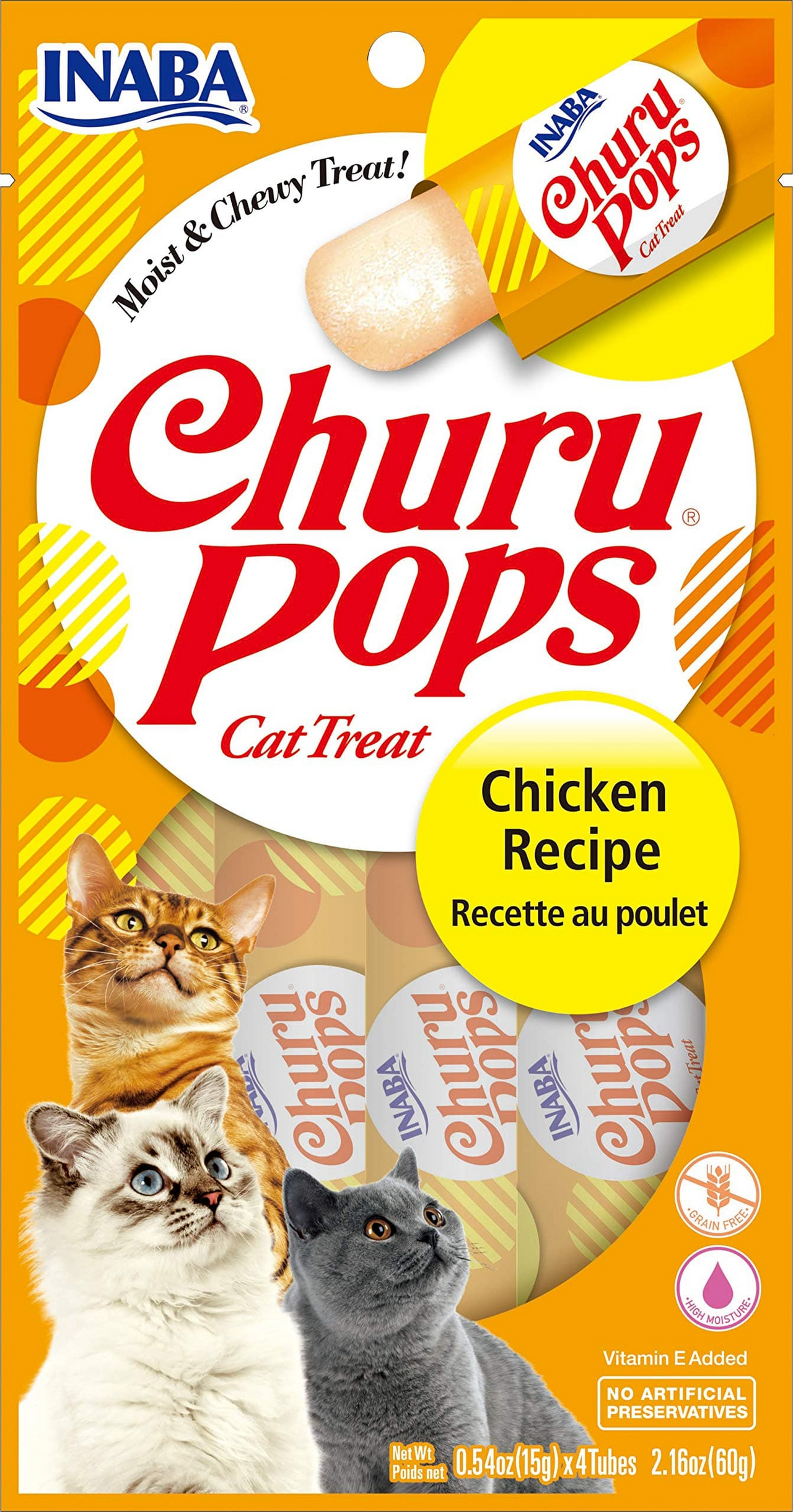 INABA CHURU CHURU POPS CHICKEN 60g - 4 sticks per pack