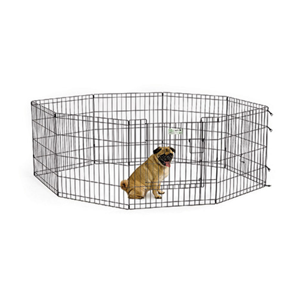 24″ Black Exercise Pen with Full MAX Lock Door