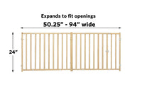 Thumbnail for 24″ Wood Extra-Wide Pet Gate