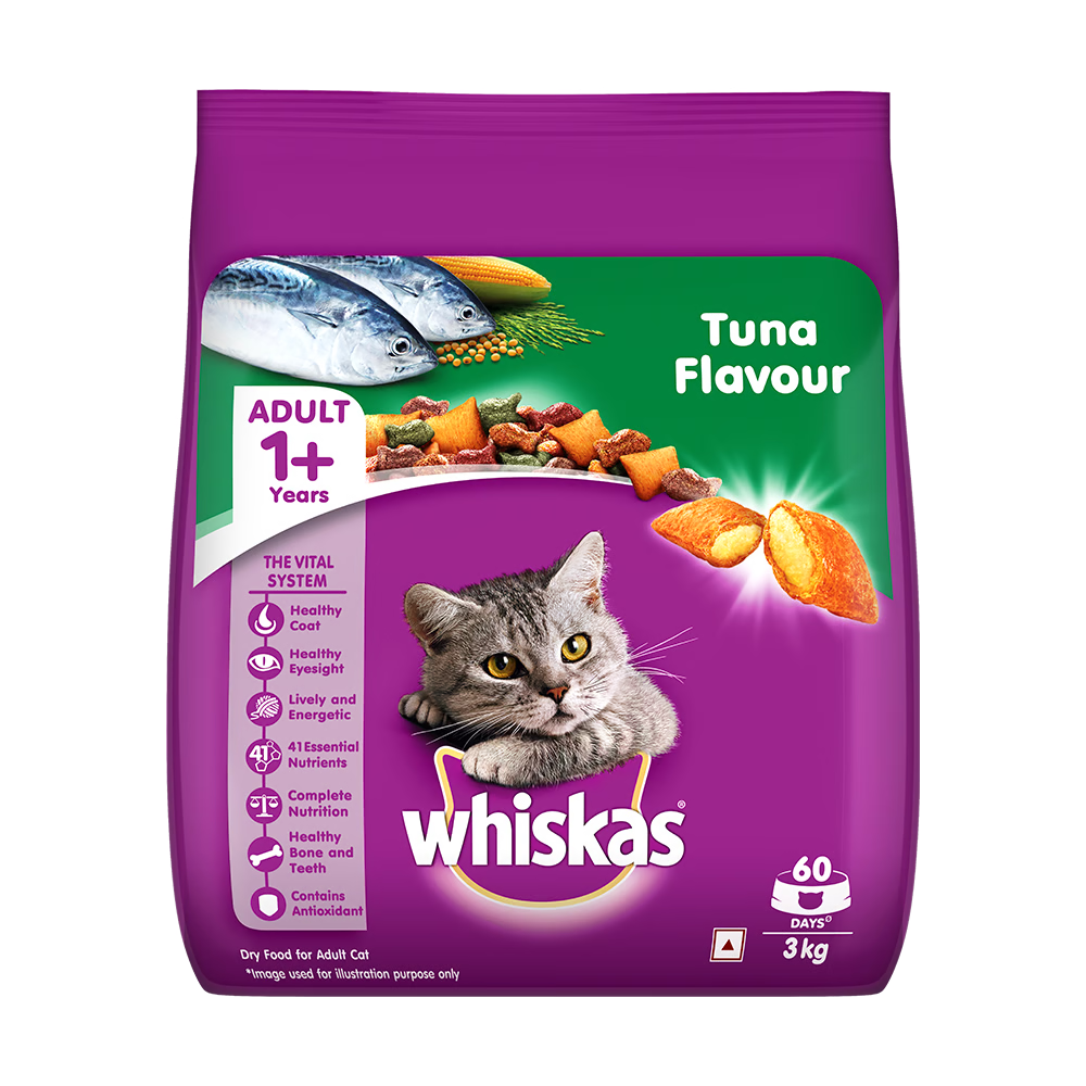 Whiskas Adult 1 year Tuna and Salmon Flavour 3Kg