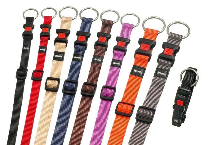 Flamingo Art Sportiv Nylon Dog Collar - PINK 40MM