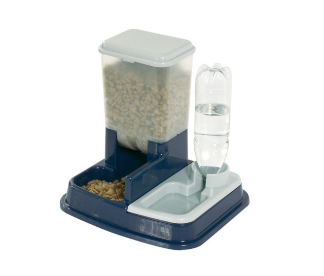 Flamingo Dry Food & Water Dispenser Duo Max Feeder  - OS