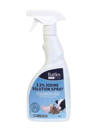 Battles Strong 2.5% Iodine Solution 500ml