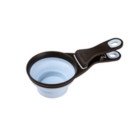 Thumbnail for 2 in 1 Silicone Measuring Cup with Food Bag Clip 473 ml, Blue
