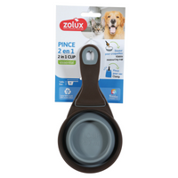 Thumbnail for 2 in 1 Silicone Measuring Cup with Food Bag Clip 237 ml, Grey