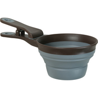 Thumbnail for 2 in 1 Silicone Measuring Cup with Food Bag Clip 473 ml, Grey
