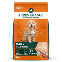Arden Grange Daily All Breeds Senior with Fresh Chicken & Rice Dry Dog Food - 2kg