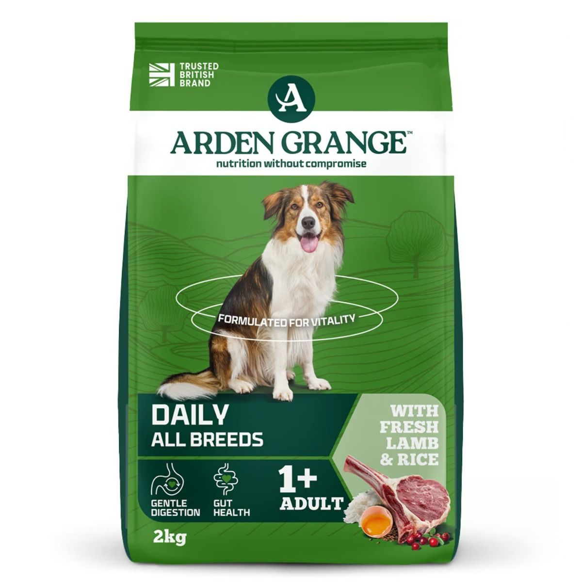 Arden Grange Daily All Breeds Adult Fresh Lamb & Rice Dry Dog Food - 6kg