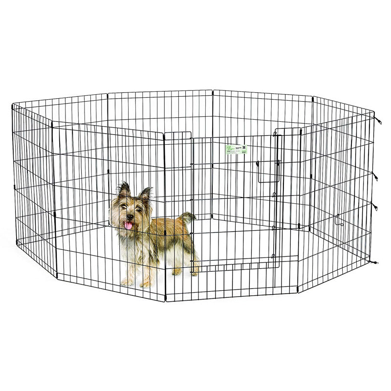 30″ Black Exercise Pen with Full MAX Lock Door