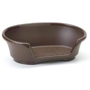 Savic Cosy Air Plastic Dog Bed - CHOCOLATE BROWN 65CM