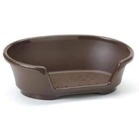 Thumbnail for Savic Cosy Air Plastic Dog Bed - CHOCOLATE BROWN 65CM