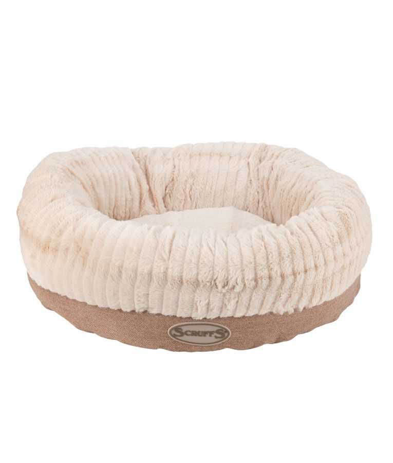 Scruffs Ellen Donut Dog Bed - Tan Medium