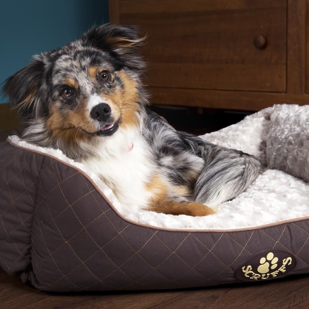 Scruffs Wilton Box Dog Bed - Grey Medium