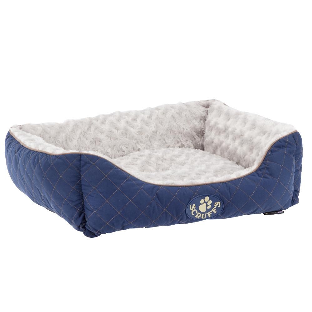 Scruffs Wilton Box Dog Bed - Blue Medium