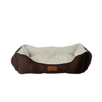 Scruffs Wilton Dog Box Bed - CHOCOLATE BROWN Small