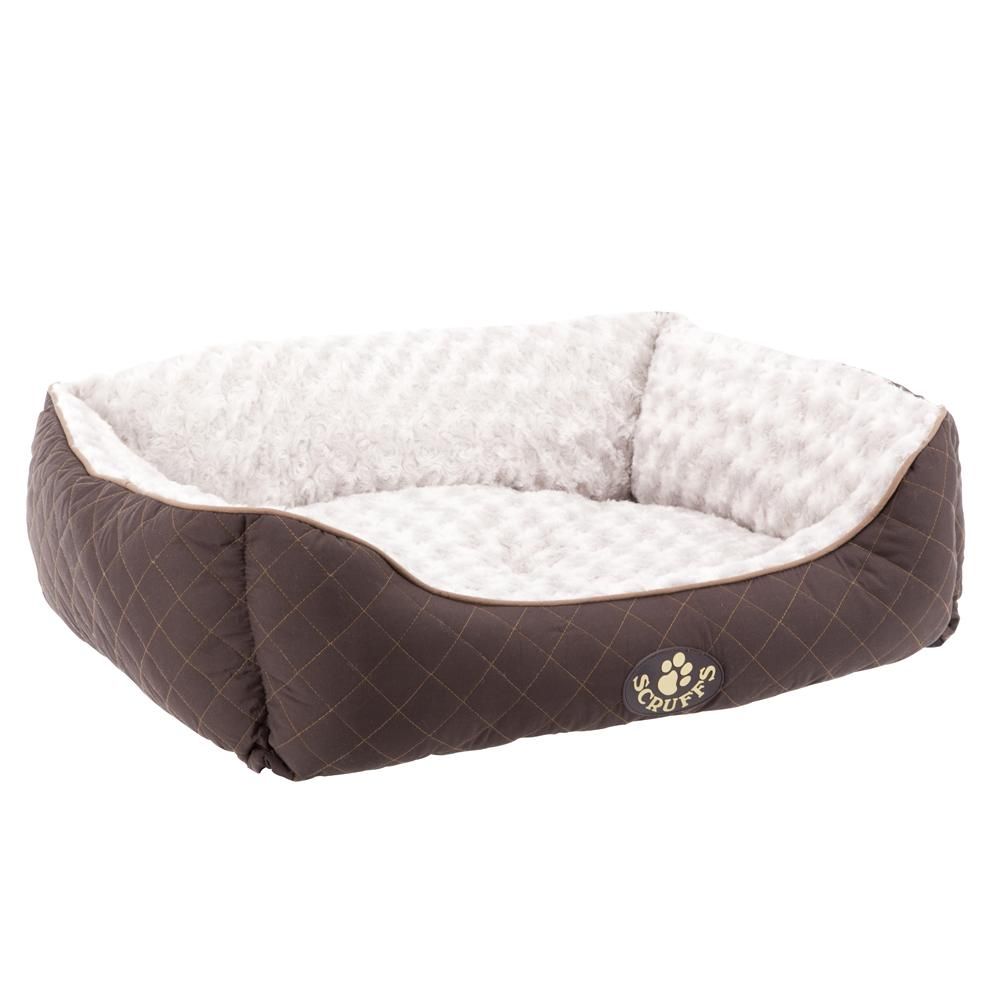 Scruffs Wilton Box Dog Bed - Brown Medium