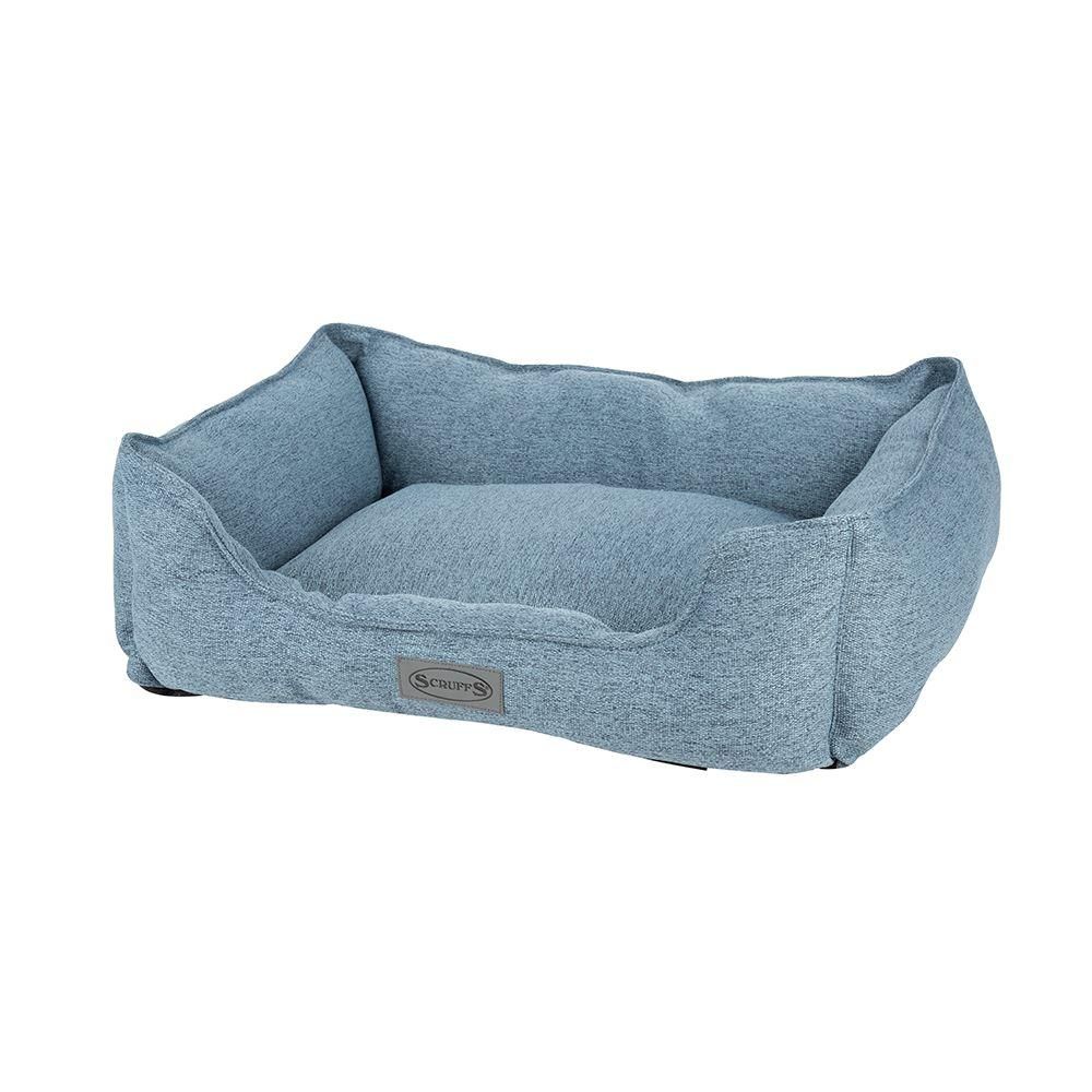 Scruffs Manhattan Box Dog Bed - DENIM BLUE Large