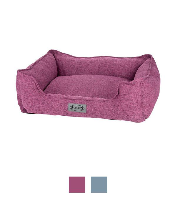 Scruffs Manhattan Box Dog Bed - BERRY PURPLE Medium