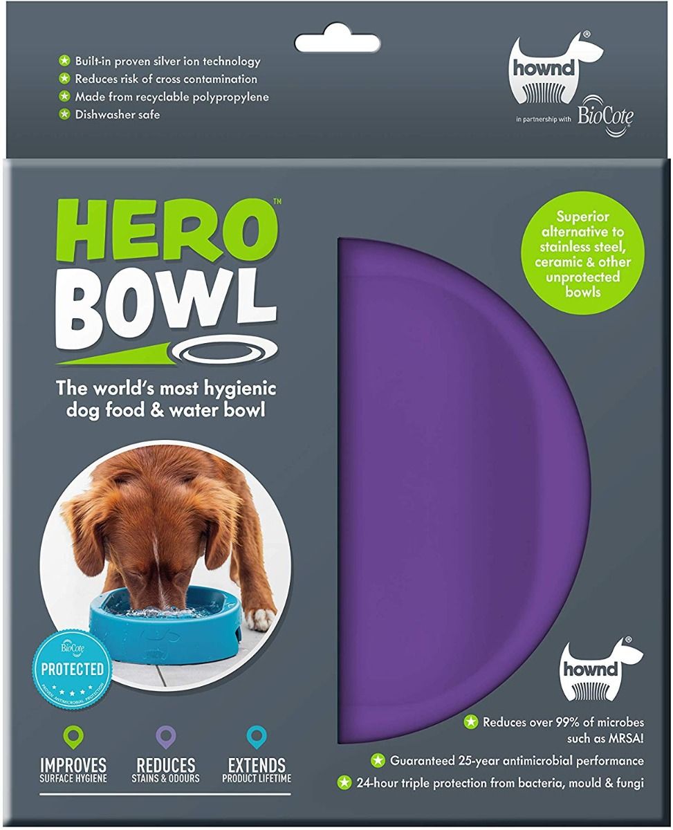 Hownd Hero Dog Bowl - LAVENDER Small