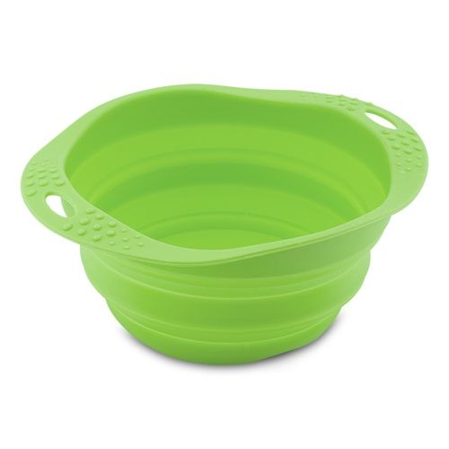 Beco Pets Collapsible Travel Dog Bowl  - Green Large