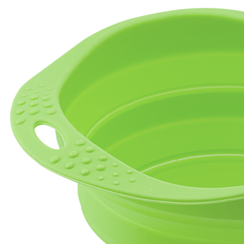 Beco Pets Collapsible Travel Dog Bowl  - Green Medium