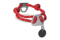 Thumbnail for Ruffwear Knot-A-Collar Rope Dog Collar - RED M