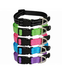Rogz Utility Reflective Stitching Dog Collar - CHOCOLATE X-Large