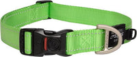 Rogz Utility Reflective Stitching Dog Collar - LIME X-Large