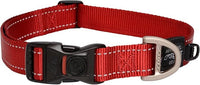 Rogz Utility Reflective Stitching Dog Collar - RED XX-Large