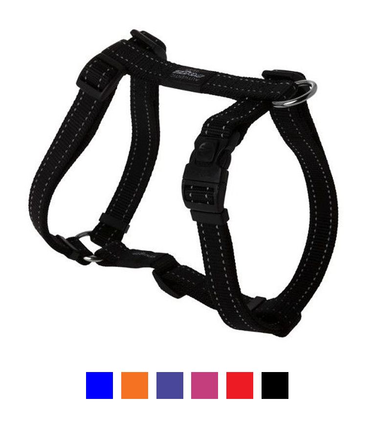 Rogz Utility Reflective Stitching Dog Harness - BLUE Small