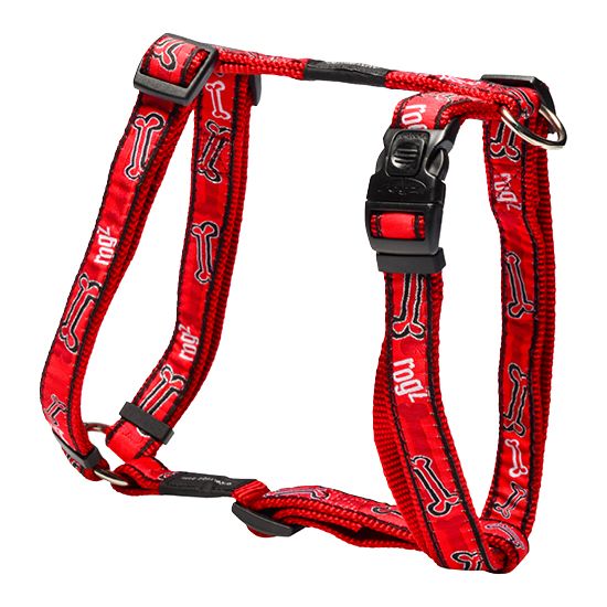 Rogz Red Bone Dog Harness - Medium