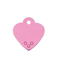 ID Tag Heart Small Diva Pastel  - PINK