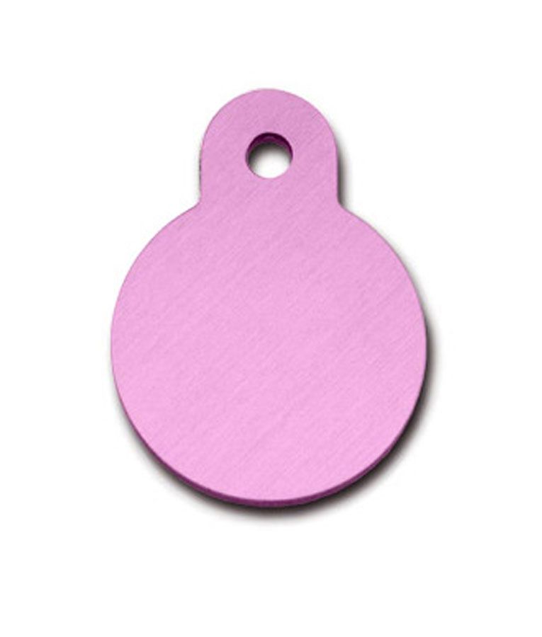 ID Tag Circle Small  - LIGHT PINK