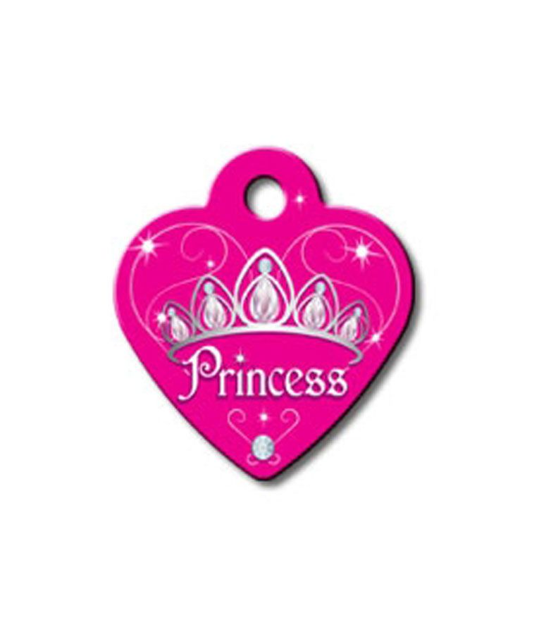 ID Tag Heart Small Dark Princess -