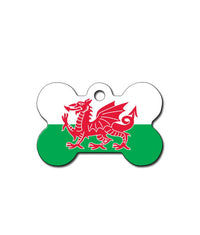 Thumbnail for ID Tag Bone Welsh Flag  -