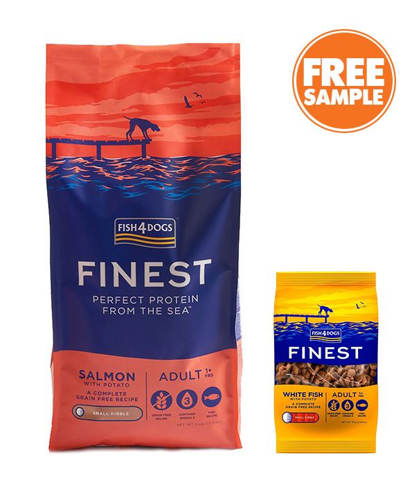 Fish4Dogs Finest Salmon Small Kibble Adult Dry Dog Food - 1.5kg