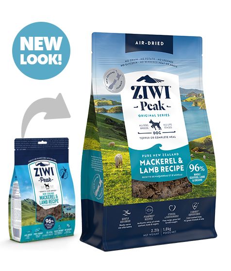 ZIWI Peak Air-Dried Mackerel & Lamb Recipe Dry Dog Food - 1kg