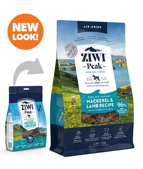 ZIWI Peak Air-Dried Mackerel & Lamb Recipe Dry Dog Food - 4kg