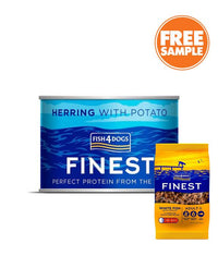 Thumbnail for Fish4Dogs Finest Herring with Potato Complete Adult Wet Dog Food 185g - 185G