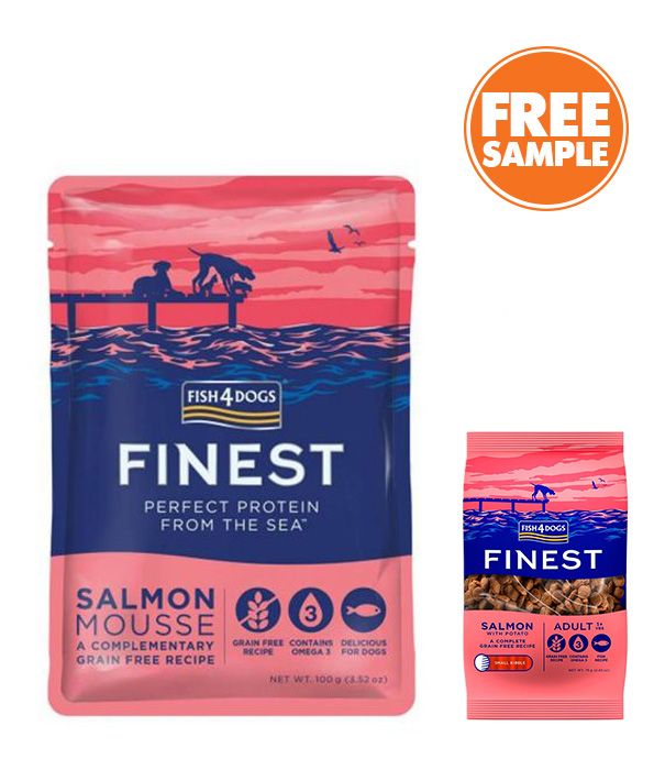 Fish4Dogs Finest Salmon Mousse Wet Dog Food 100g - 100g